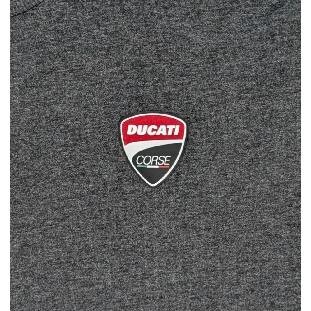 Ducati Corse DC Tonal Short Sleeve T-Shirt Gray Black‎ Size XXL (25x30)